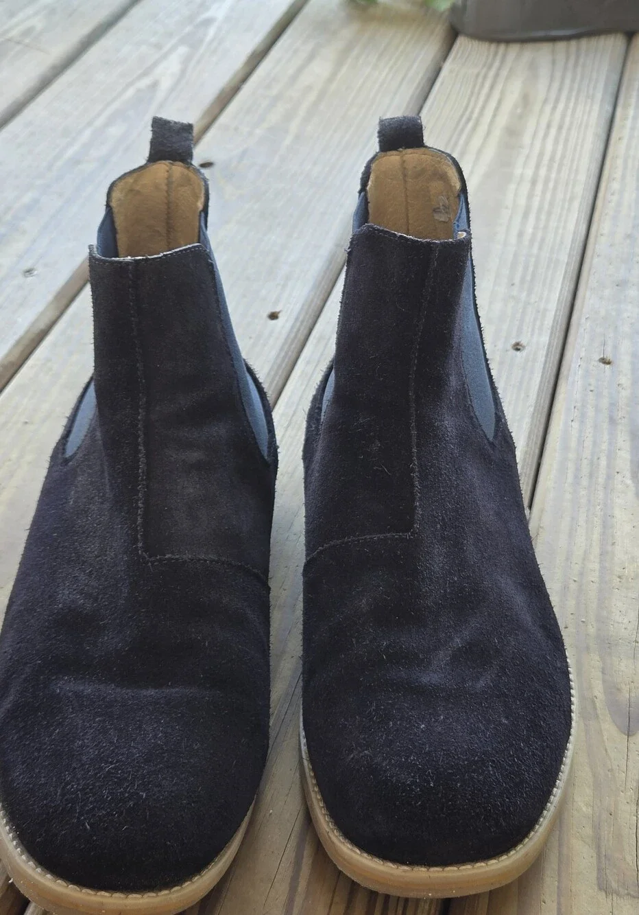 Steve Madden Men's Black Suede Chelsea Boots (Size 13)